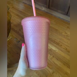 Starbucks pink studded tumbler